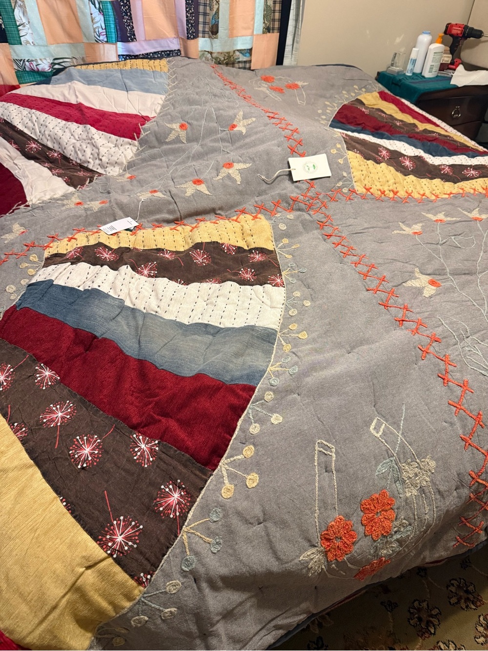 NWT Urban Renewal Camryn Embroidered Quilt